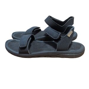 Quechua Men’s Hiking Sandals Size 43 Black Adjustable Strap Outdoor Comfort